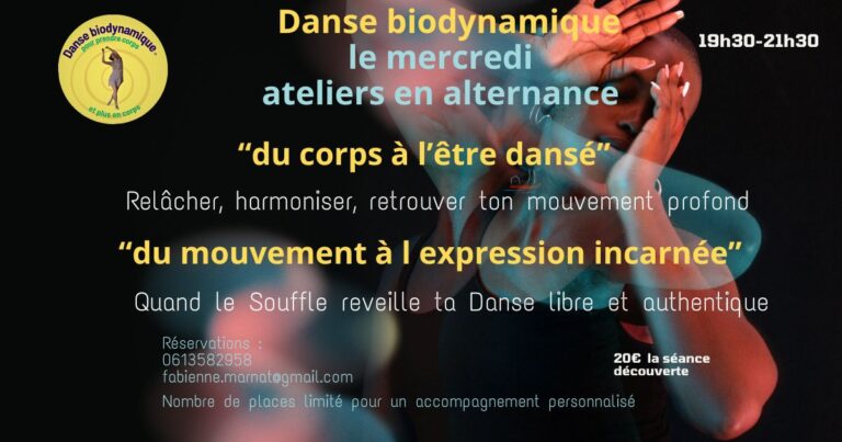 Danse Biodynamique : atelier du mercredi