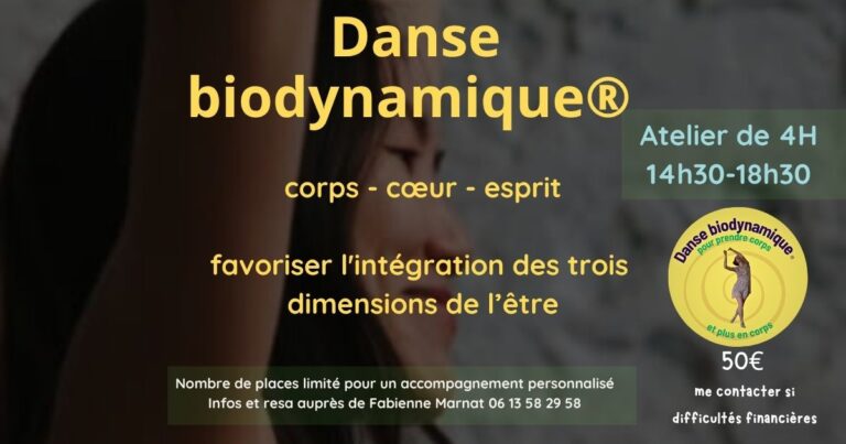 Stage Danse Biodynamique® – méthode Rafael Bailé